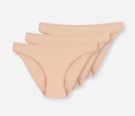 3 lü Paket Dagi Kadın Düşük Bel İzsiz Slip Külot 5101KC