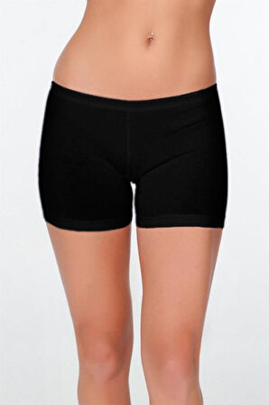 3 Adet Çift Kaplan Kadın Elastanlı Kısa Şort Boxer 627
