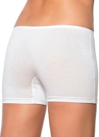 Özkan Kadın Likralı Şort Boxer Renk Seçenekli 0412