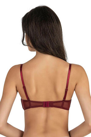 Fabony Kadın Arkası Tül Detaylı Straplez Sütyen 3150