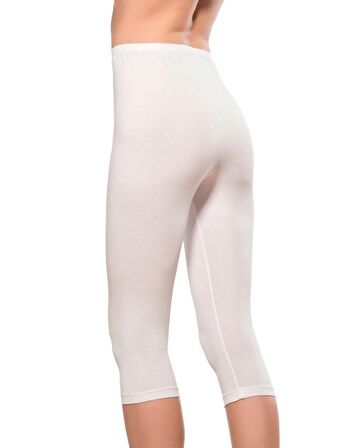 Özkan Kadın Likralı Diz Altı Kapri Tayt Renk Seçenekli 0458