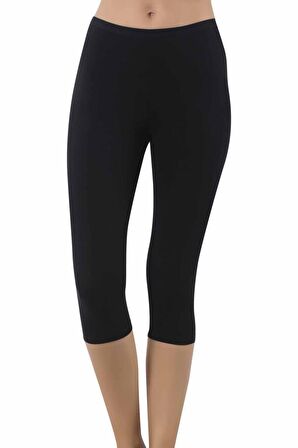 Özkan Kadın Likralı Diz Altı Kapri Tayt Renk Seçenekli 0458
