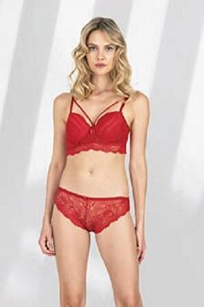 Fabony Kadın Dantelli Bralet Destekli Sütyen Külot Takımı 4210