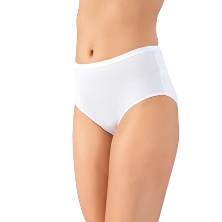 3 lü Paket Lüx Drm Kadın Bambu Yüksek Bel Bikini Külot Slip 3800