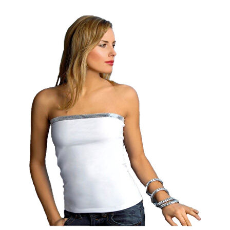 6 Adet Anıt Kadın Pullu Straplez Atlet Body Standart M Beden 2130