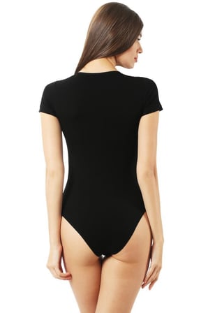 Özkan Bayan Kısa Kollu Bisiklet Yaka Çıtçıtlı Body 0601