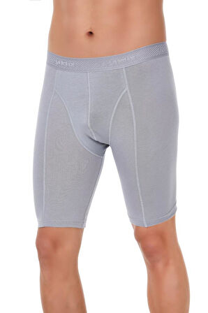 3 Adet Yıldız Erkek Modal Uzun Boxer Short Gri 162