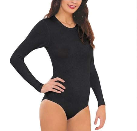 6 Adet İmer Bayan Modal Yuvarlak Yaka Uzun Kol Çıtçıtlı Body 9261