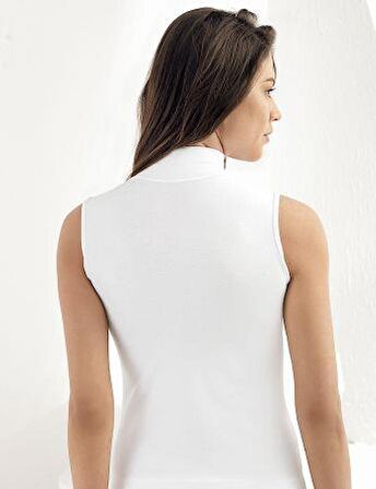 Şahinler Kadın Balıkçı Yaka Kısa Kollu Likralı Atlet B1035