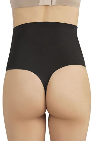 Fabony Kadın Lazer Kesim Yüksek Bel String Külot Korse 2010B