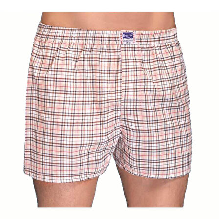 10 Adet Berrak Erkek Desenli Poplin Boxer Karışık Renk 1052