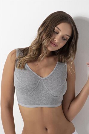 6 lı Paket Özlem Kadın Yarım Atlet Sütyen 1405