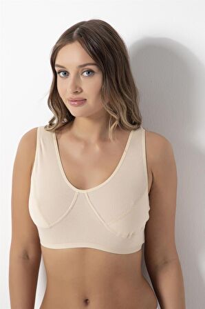 6 lı Paket Özlem Kadın Yarım Atlet Sütyen 1405