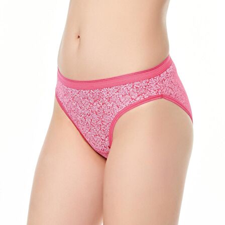 12 li Paket Tutku Bayan Desenli Bikini Külot Standart M Beden