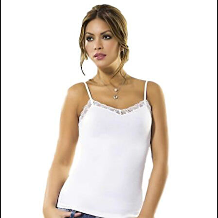 Anıt kadın İp Askılı Dantelli Atlet 2174