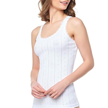 6 Adet Tutku Kadın Geniş Askılı Jakarlı Yumoş Atlet