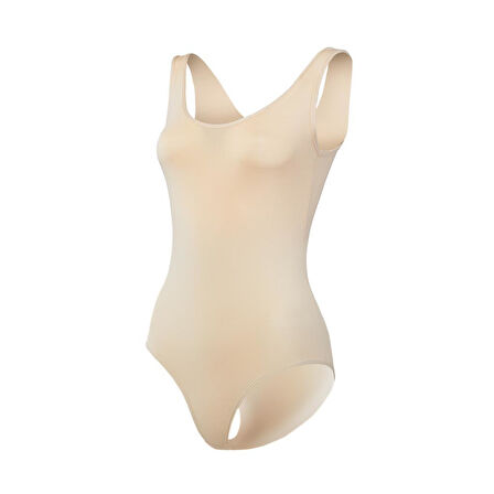 3 Adet Yıldız Kadın Likralı Geniş Askılı Çıtçıtlı Body Ten 2059