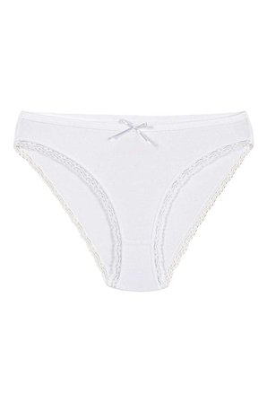6 Adet Yıldız Kadın Likralı Dantelli Bikini Külot Beyaz 3790