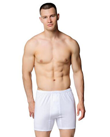 12 li Paket Cihan Yıldız Erkek Paçalı Arjantin Külot Beyaz