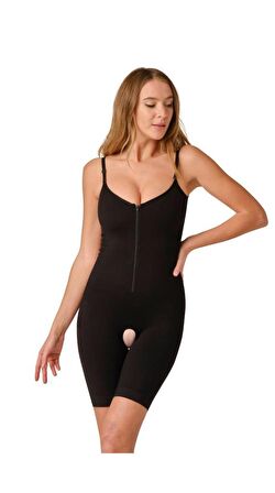 Form Angel Kadın Fermuarlı Agraflı Tam Paçalı Korse 5522