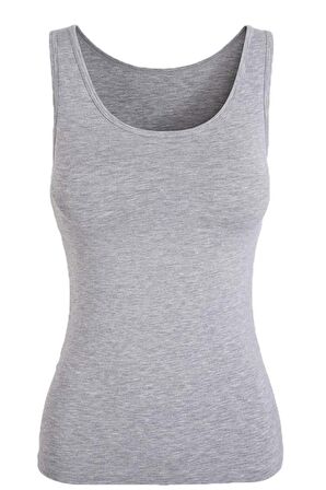 6 Adet Güryıldız Renkli Kadın Ribana Geniş Askılı Atlet 20004