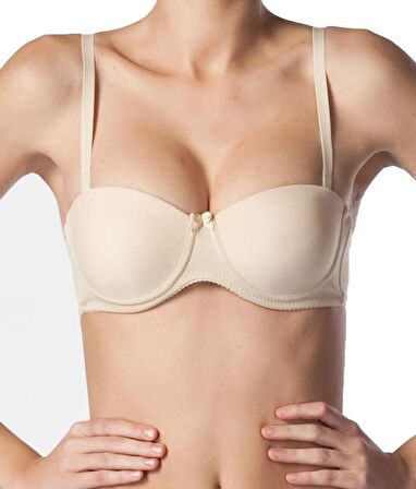 Nbb Kadın Desteksiz Mikrofiber Straplez Sütyen 3510