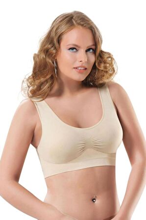 Nbb Kadın Dikişsiz Kaplı Büstiyer Sütyen 2411