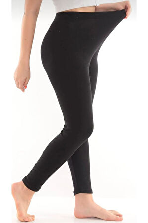 Sistina Kadın Siyah Şardonlu Termal Tayt İçlik TT582
