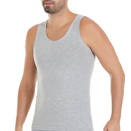 3 Adet Yıldız Erkek Formen Likralı Atlet Gri 372