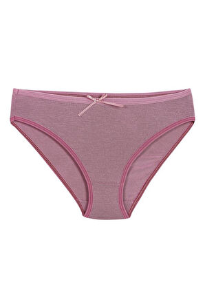 6 Adet Yıldız Bayan Bambu Bikini Külot Gül Kurusu 3909