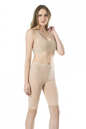 Fabony Kadın Modal Diz Üstü Kısa Tayt 1050