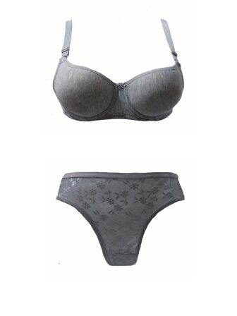 3 Adet Miss Perry Kadın Destekli Sütyen Külot Takımı TK02