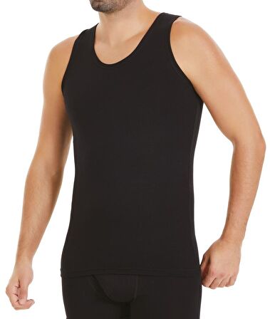 6 Adet Yıldız Erkek Modal Likralı Atlet Siyah 73