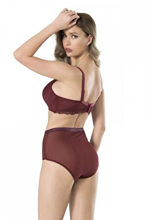 Fabony Kadın Dantelli Yumuşak Cup Sütyen Külot Takımı 4000