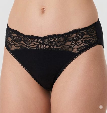 6 Adet İmer Bayan Modal Dantelli Slip Bikini Külot 4266