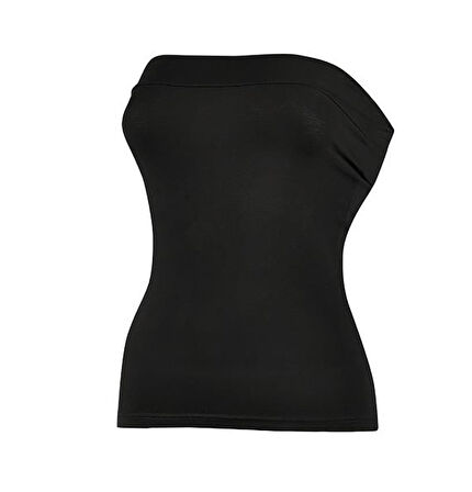 3 Adet Yıldız Kadın Likralı Straplez Atlet Siyah 2181