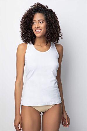 Özlem Kadın Likralı Geniş Askılı Atlet 3361