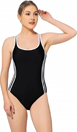 Argisa Kadın Likralı Şeritli Yüzücü Mayo 6018