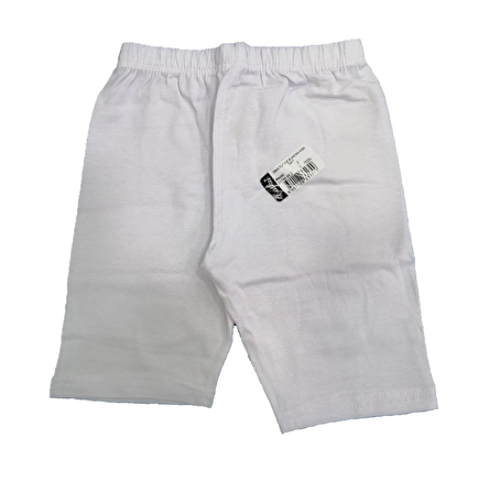 Tutku Kız Çocuk Elastan Kısa Tayt Beyaz 845