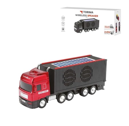 TIR Model Kablosuz Hoparlör TF Kart USB Bluetooth FM Radyo Aux Destekli Bluetooth Speaker GÜNEŞ ENERJİLİ