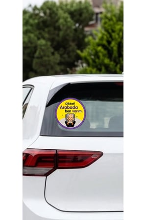 Koç stüdyo Arabada Bebek Var oto sticker 15 x15 cm