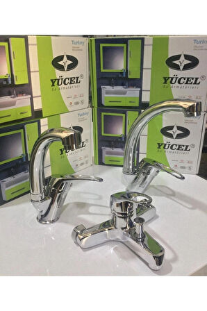 Yücel Gold Serisi 3'lü Set (Banyo-Lavabo-Evye)