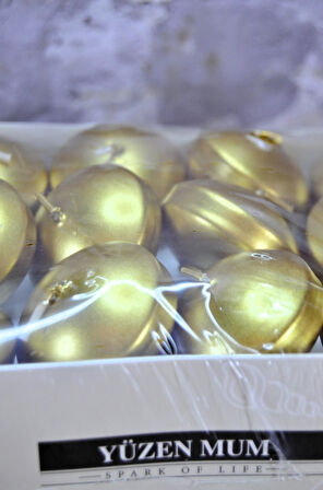 Yüzenen Mum 24 li Metalik Boya 