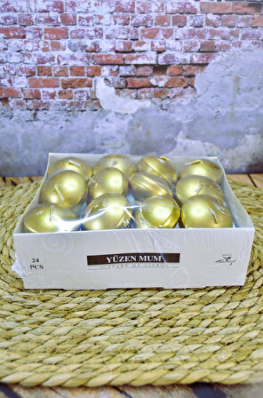 Yüzenen Mum 24 li Metalik Boya 