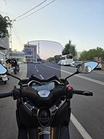 MOTOCAM Yamaha Xmax 250 Siperlik Ön Cam 2018-2022 Model 65cm Füme Renkli 4mm UZUN CAM