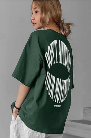 Unisex Dont Baskılı T-shirt