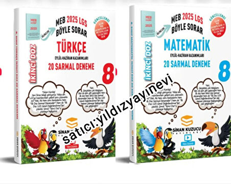 8.sınıf türkçe ve matematik ikinci doz sarmal branş denemeleri 2025 lgs-sinan kuzucu