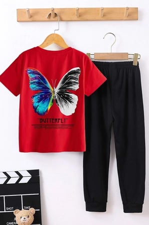 Çocuk Butterfly Alt - Üst Eşofman Takımı