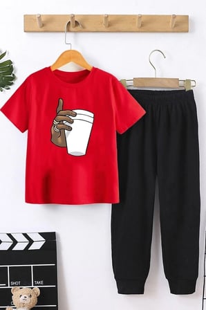 Çocuk Tupac Coffee Alt - Üst Eşofman Takımı