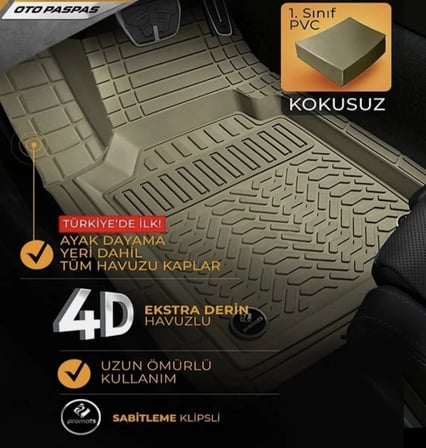 Point Ford Escape 4D Havuzlu Paspas Bej